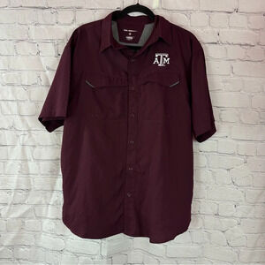 texas A&M aggies pro celebrity team sports fishing shirt sz medium